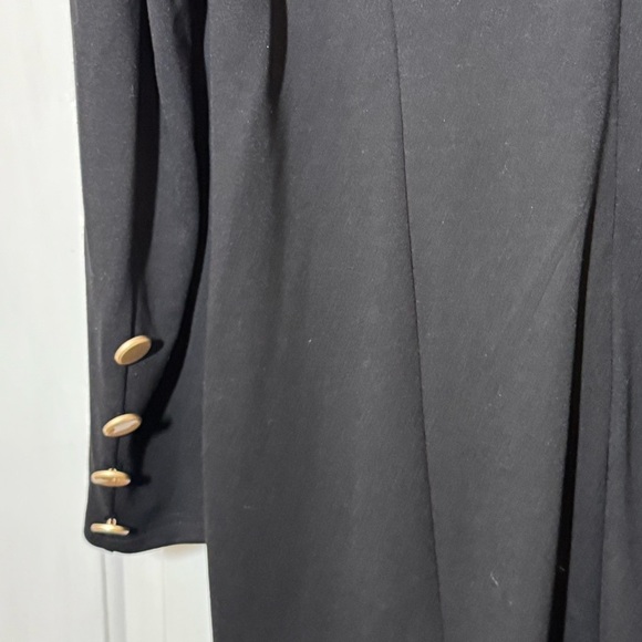 Sheilay Black Fitted Button Dress Zip Back - Picture 4 of 8